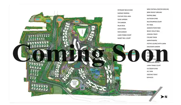 Prestige Chikkajala master plan - plotted layout