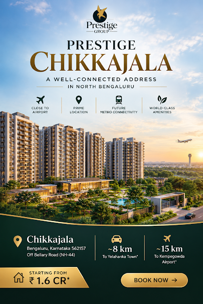 Prestige Chikkajala location off Bellary Road, North Bengaluru